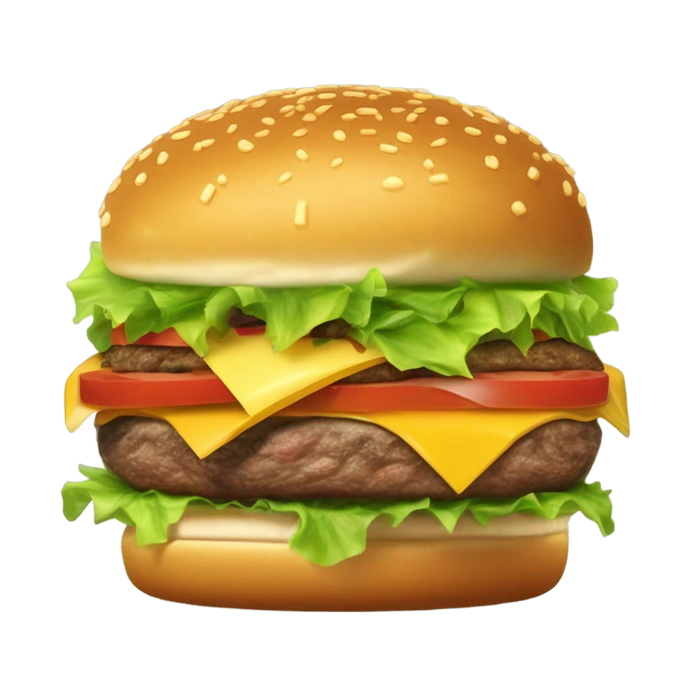 Burguer whit potatoes  emoji