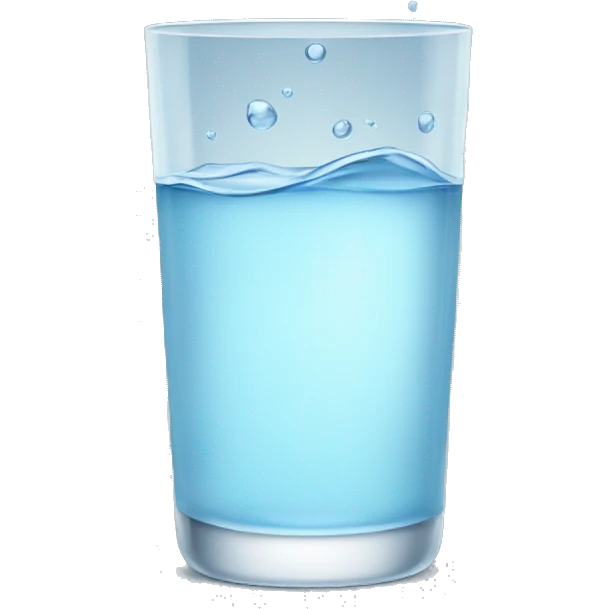 glass of water emoji