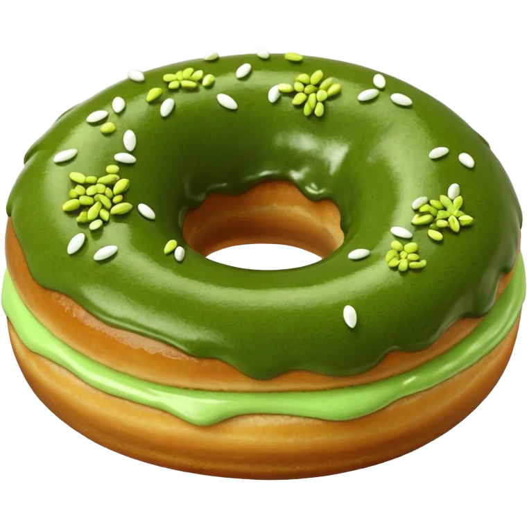 matcha doughnut emoji