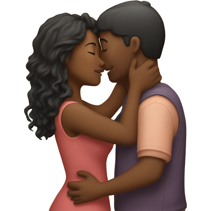 Me kissing my man emoji