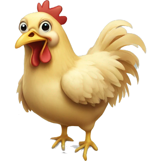 Chicken on a pole emoji