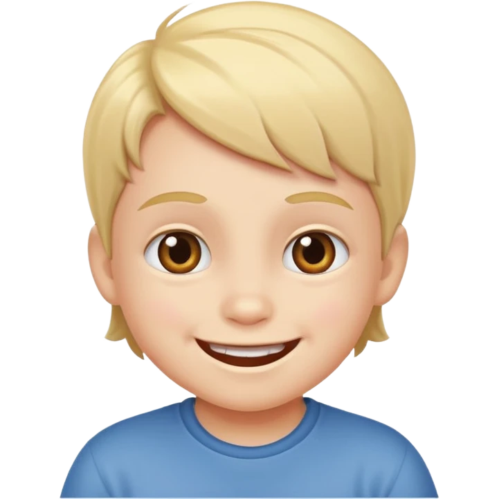 Smiling with kiding emoji