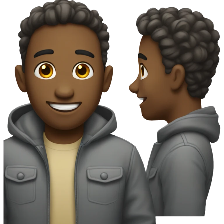 Happy but awkwardness emoji