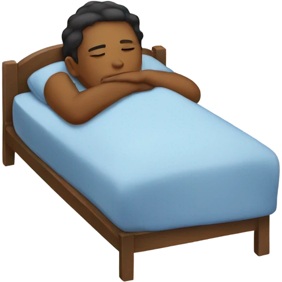 Sleeping on bed emoji