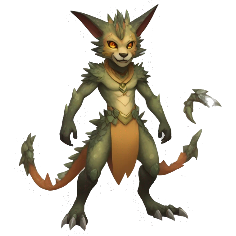 Anthro Vernid-WickerBeast-Protogen-Primagen-Fakémon Full Body emoji