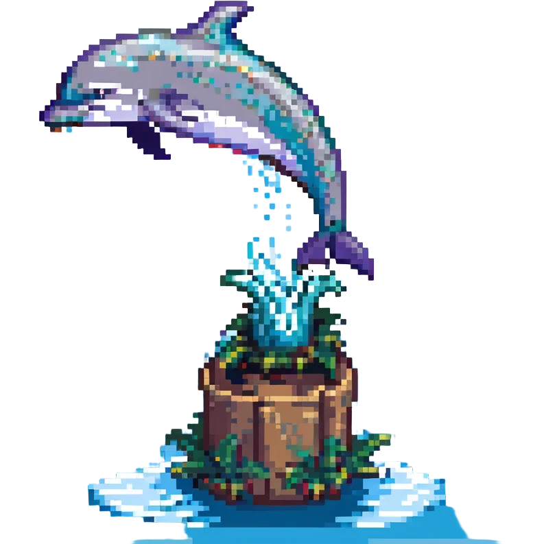 dolphin leaping out of water emoji
