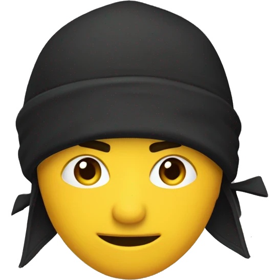 Ninja con gorra emoji