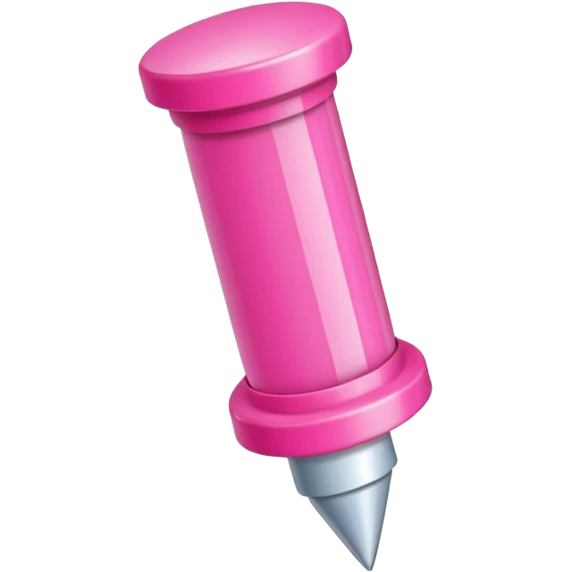 pink push pin  emoji