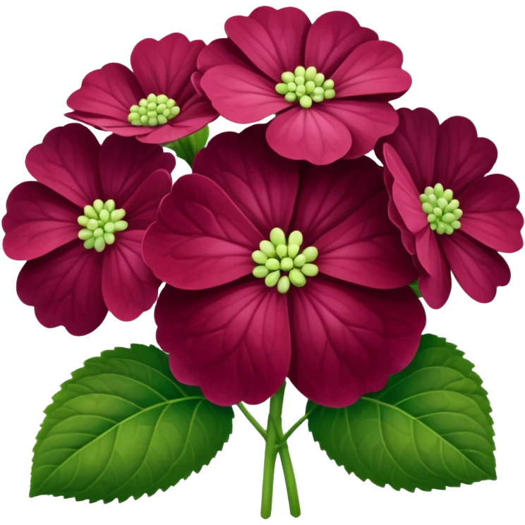 Hortensia bordeaux  emoji