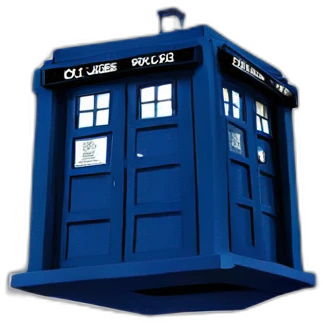 Tardis landing in times square emoji