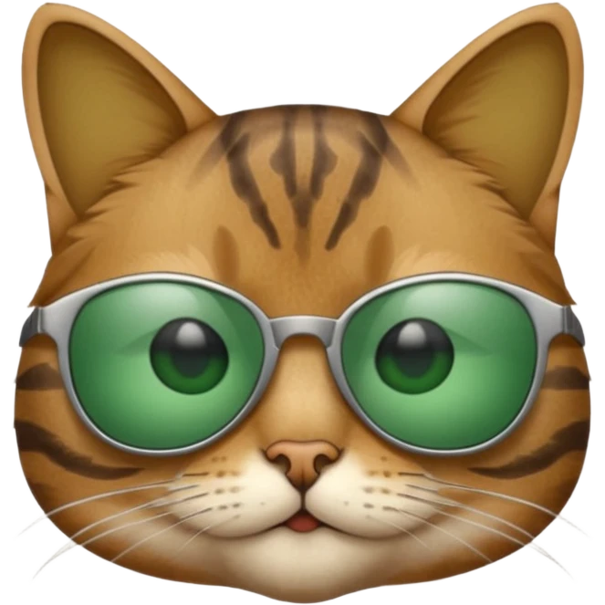 Cat wearing sunglasses emoji