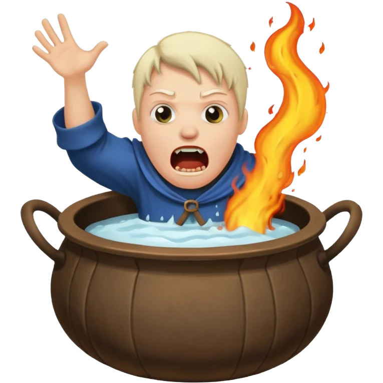 Medieval servant being boiled alive emoji