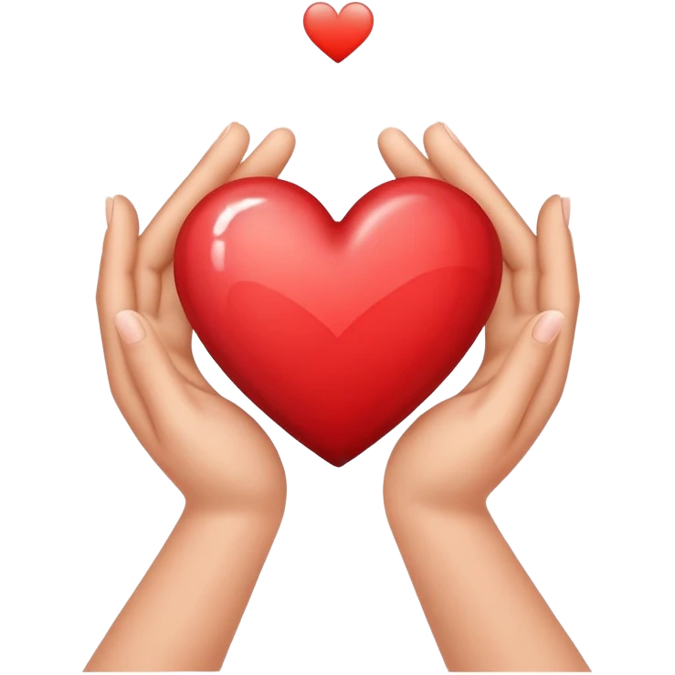 Two hands making a heart with the letter Y inside  emoji