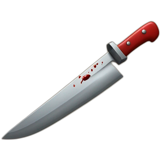 Bloody knife emoji