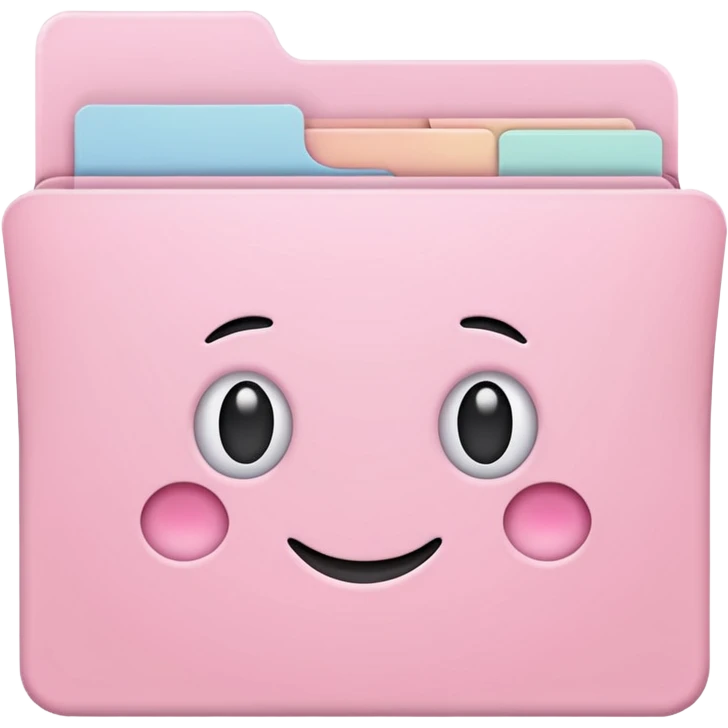 pastel pink folder for app icon aesthetic emoji
