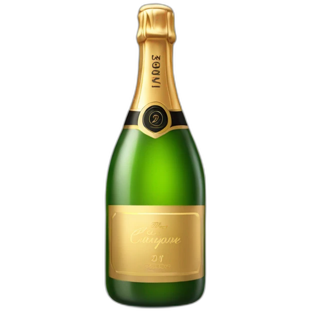Champagne bottle emoji