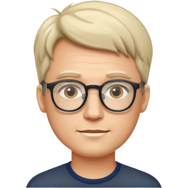 Man with glasses emoji