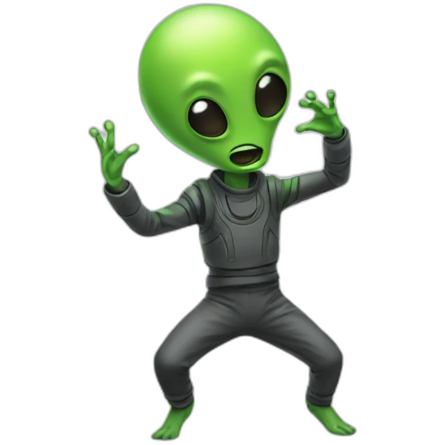 dancing alien emoji