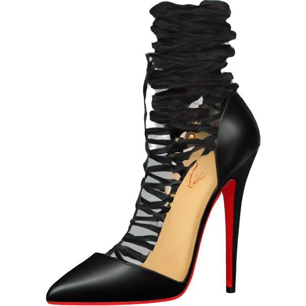 Black louboutin heels emoji