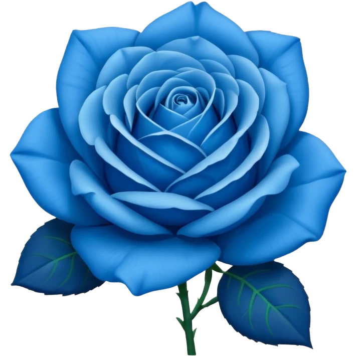 single blue rose blossom emoji emoji
