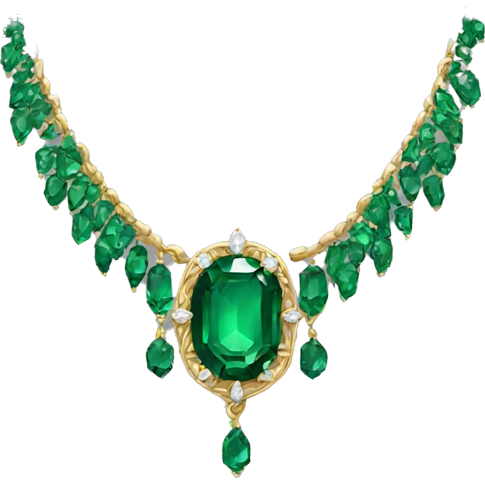 emerald necklace  emoji