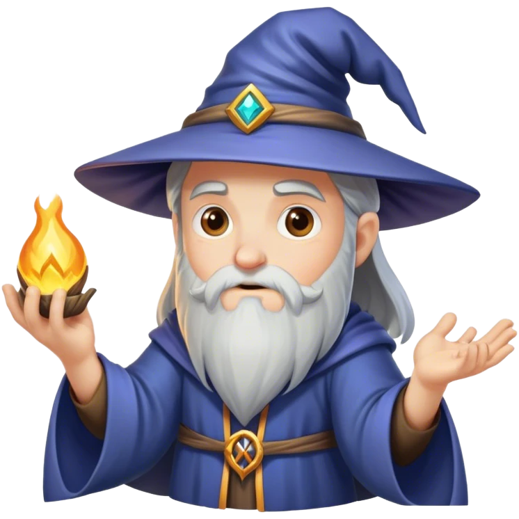 Wizard casting spells emoji