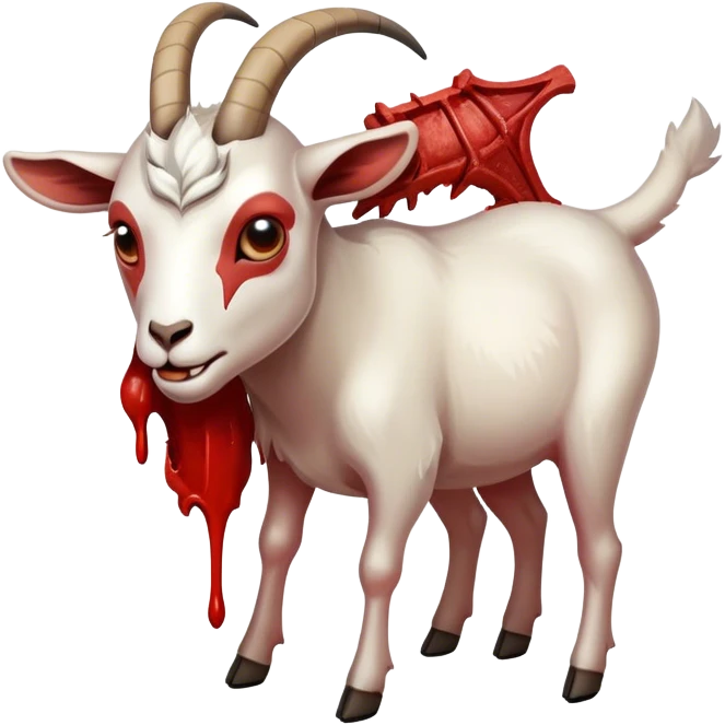 goat splitting apart emoji