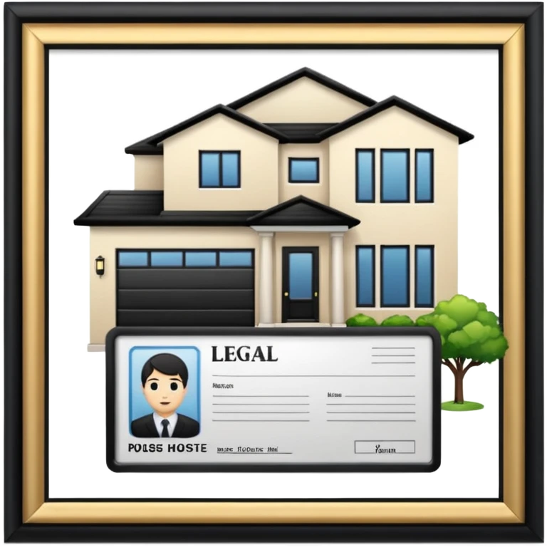documents and personal license deuda casa emoji