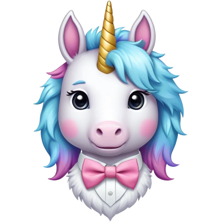 Preppy unicorn emoji