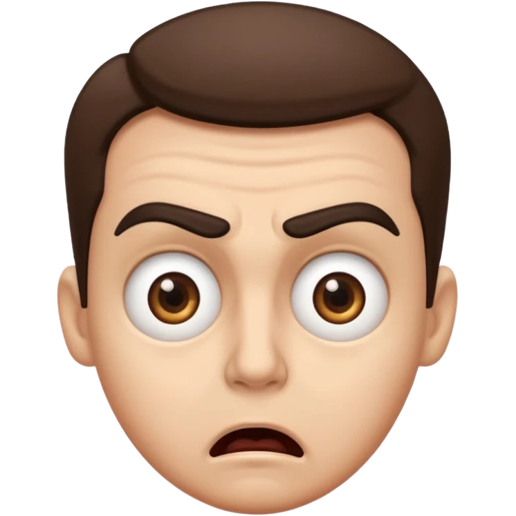 😦 this with mad eyebrows emoji