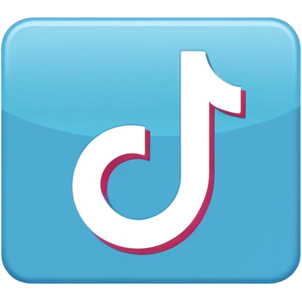 Blue sign is the right sign for TikTok emoji