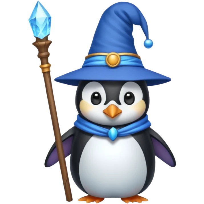 Penguin Wizard emoji