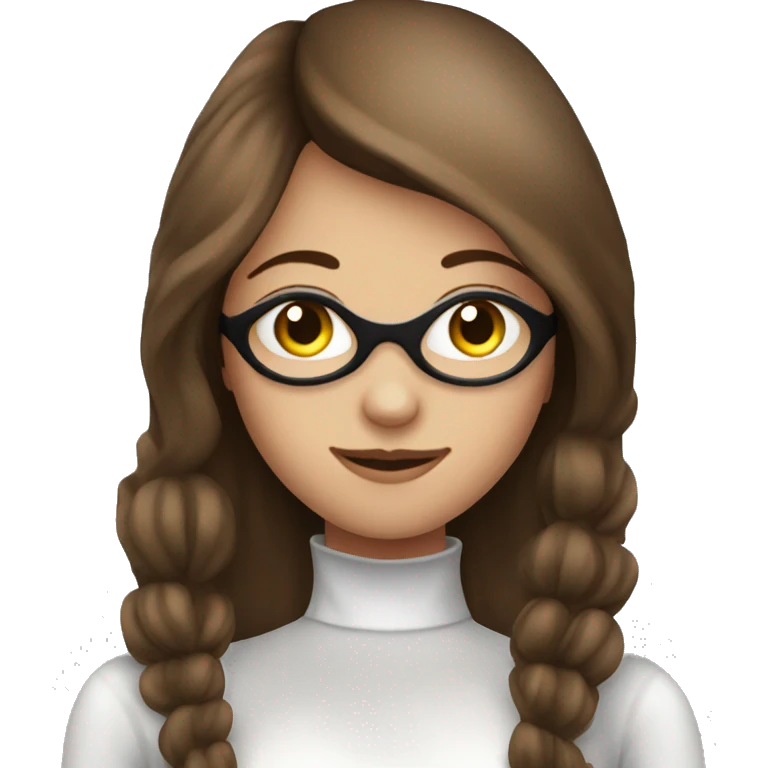 Teen Girl with brown hair wearing latex gloves  emoji