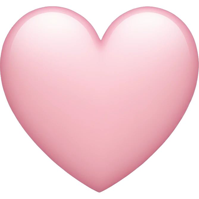 Light pink heart emoji