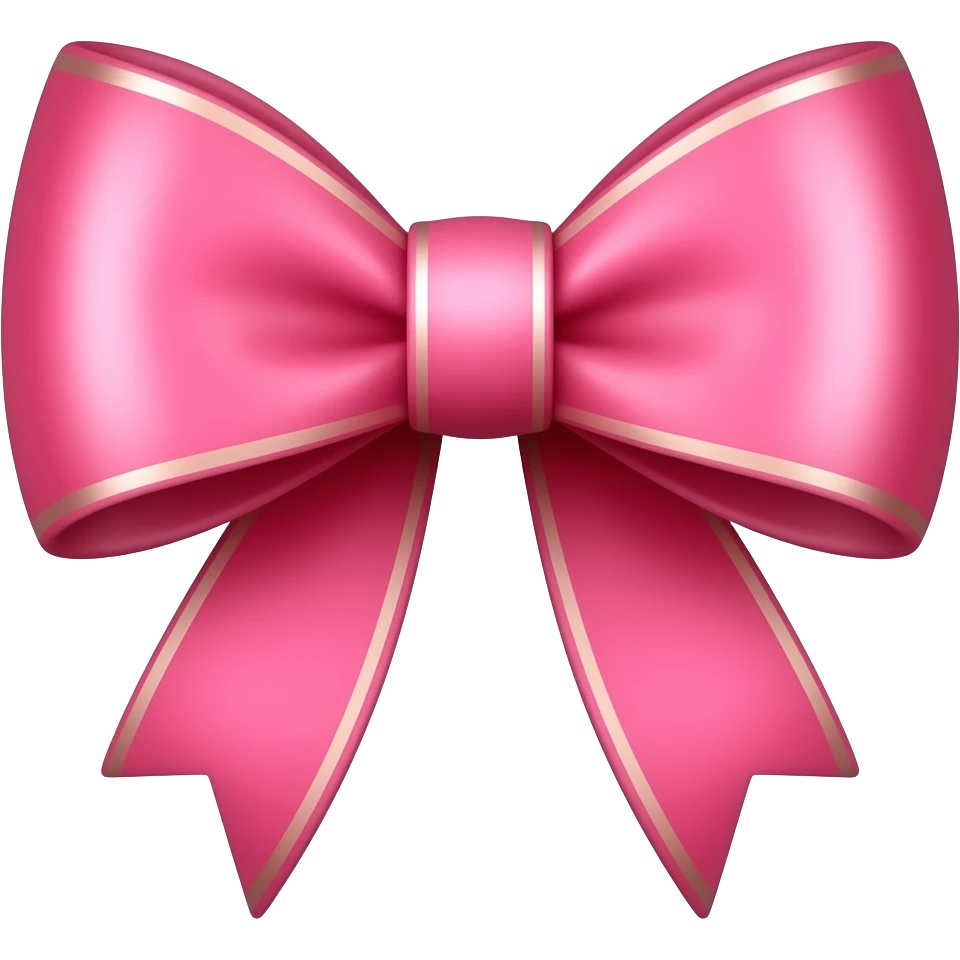 Lacinho rosa emoji