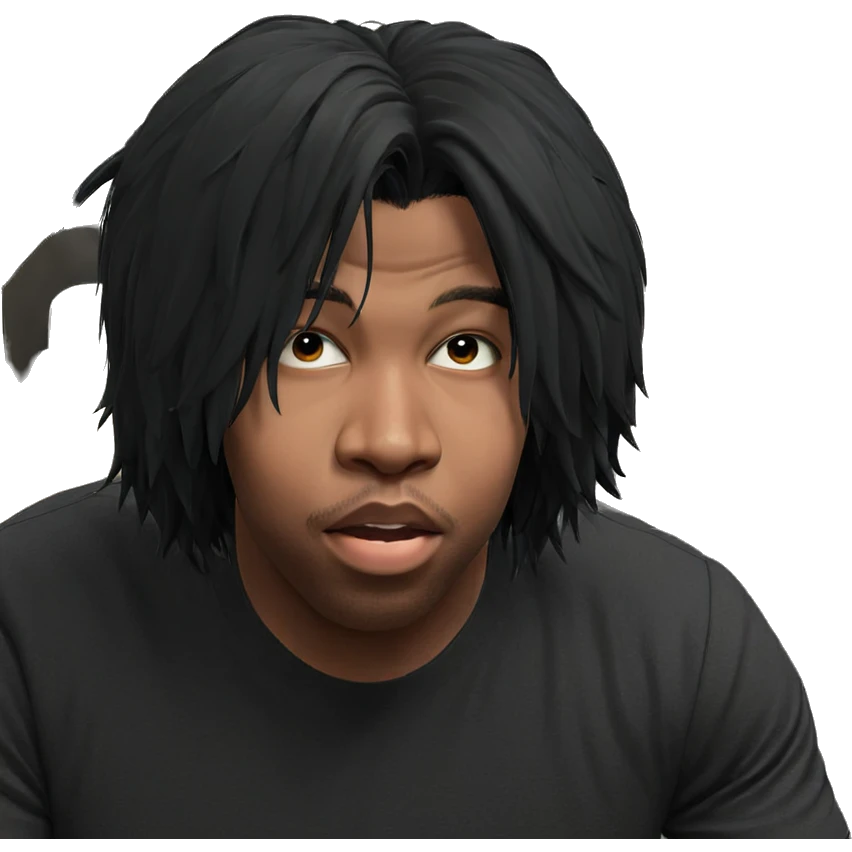 boy with black hair meme emoji