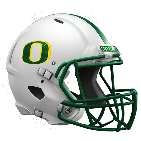 Trump wearing university of Oregon football helmet emoji