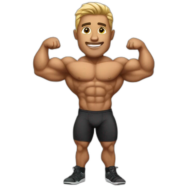 handsome-bodybuilder emoji