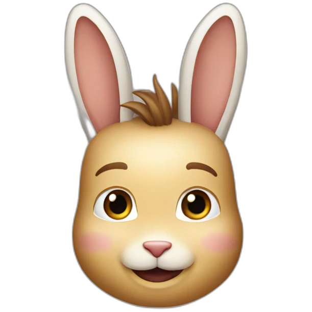Elon Musk sur lapin emoji