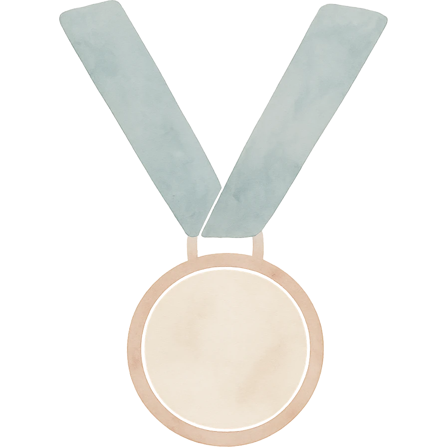 une médaille emoji