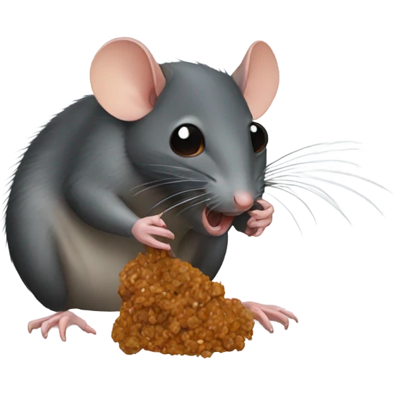 Rats eating bugs  emoji