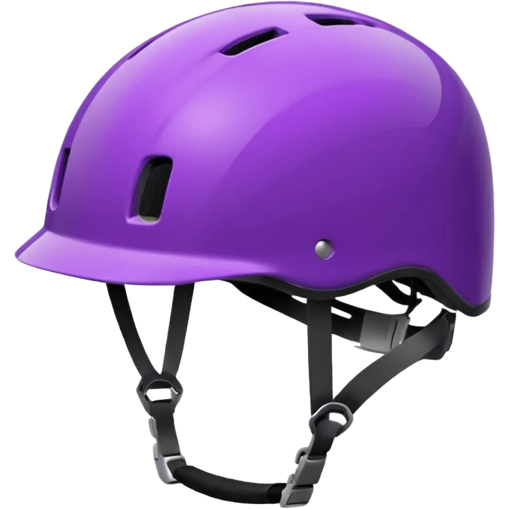 bicycle helmet purple emoji