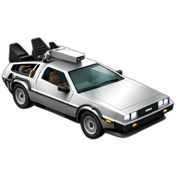 DeLorean time machine emoji