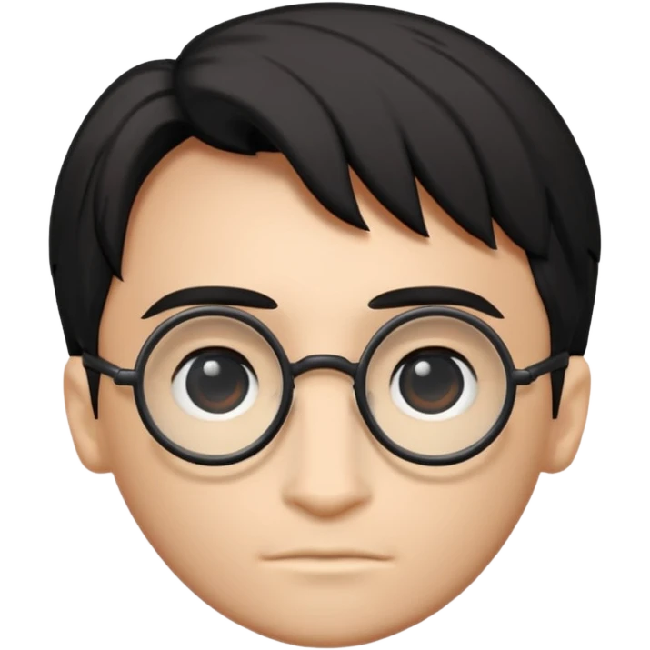 Harry Potter glasses with the scar and without the face  emoji