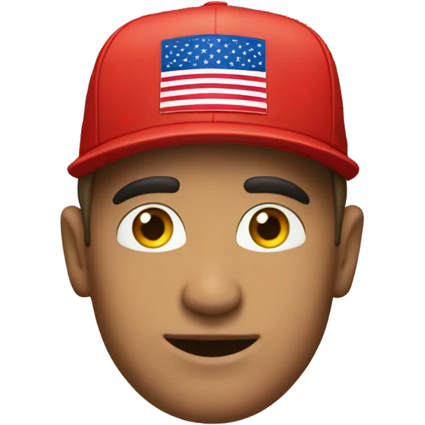Man with maga hat emoji