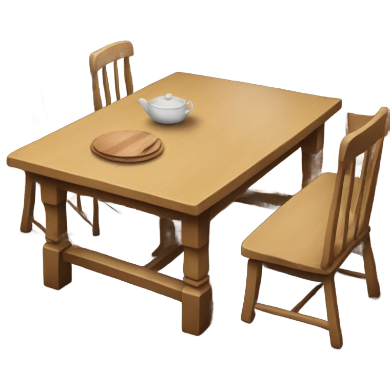 rusitc Kitchen Table emoji