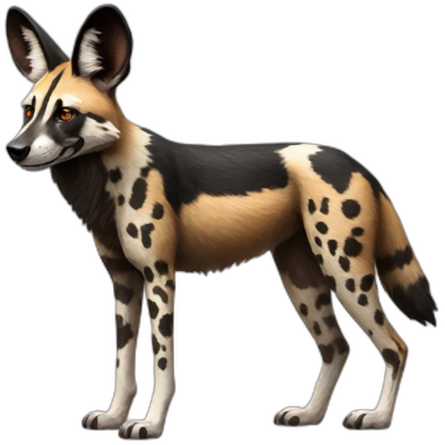 African Wild Dog Full Body emoji