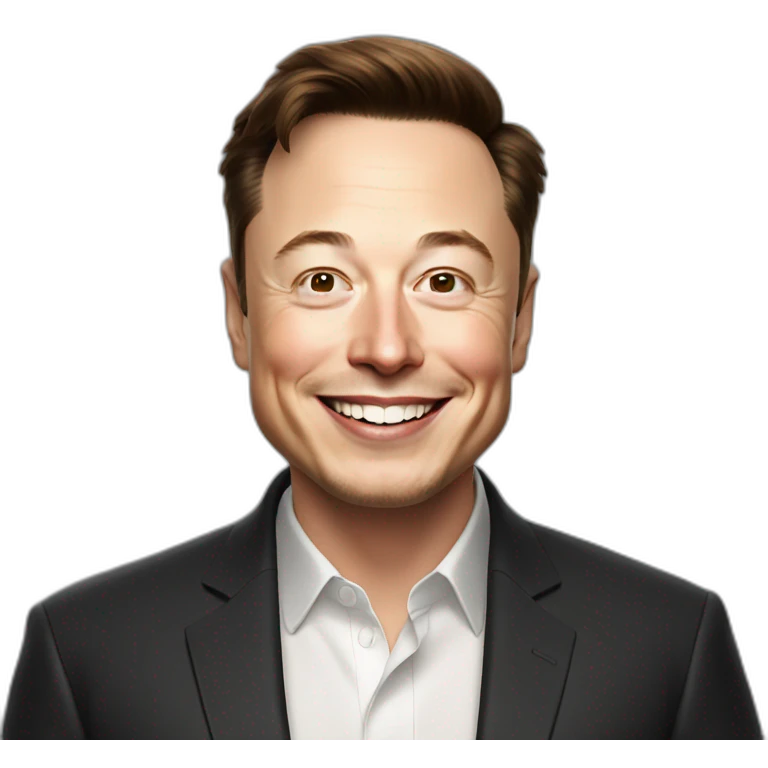 Happy Elon musk emoji
