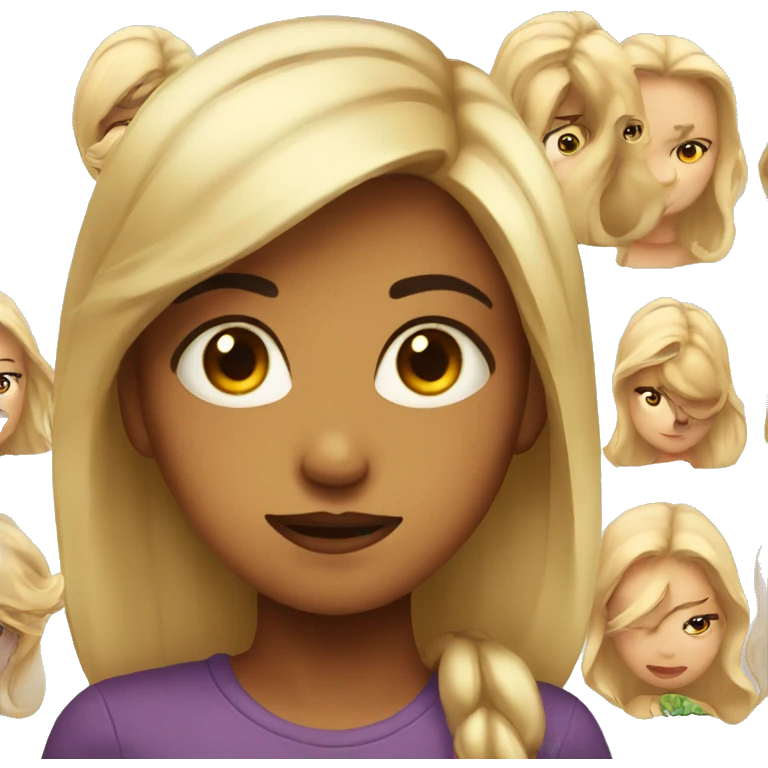 girl side eye judging emoji