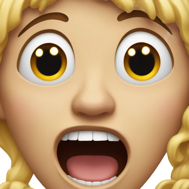 Screaming emoji